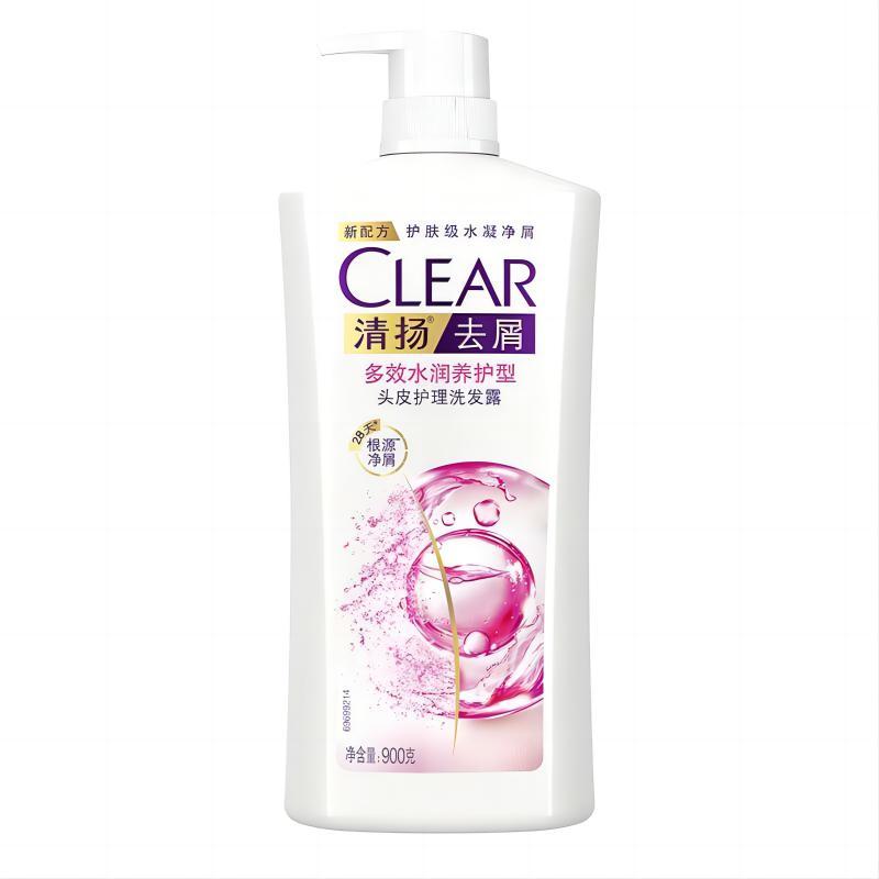 清扬 去屑多效水润养护型头皮护理洗发露 900ml