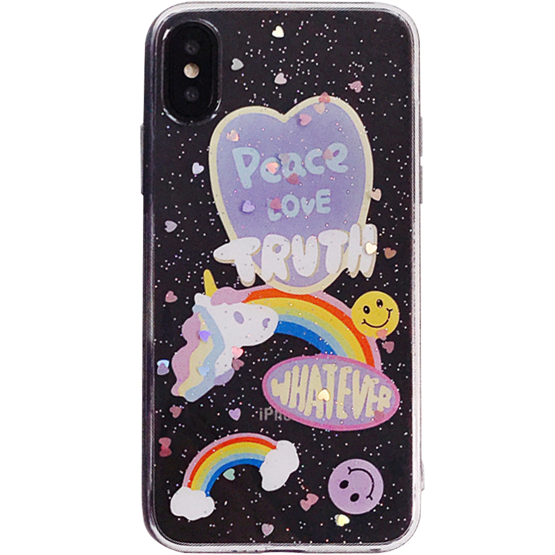 彩虹独角兽三星a8s手机壳a9sa70滴胶壳a90a6plus保护套a9star女真智力