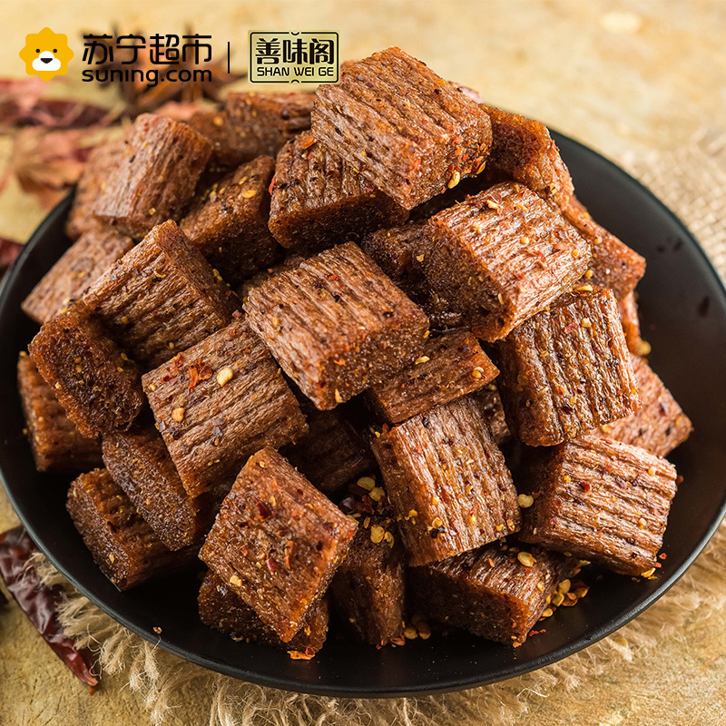 [善味阁]素大刀肉300g*1袋 辣条辣片豆干网红儿时怀旧零食 真空独立小包