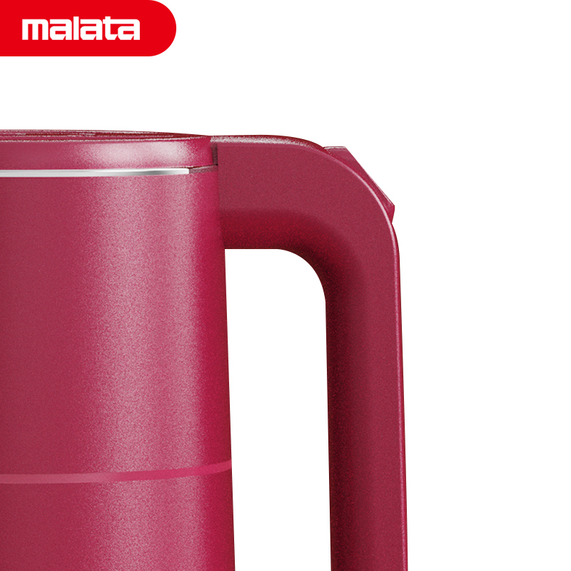 万利达malata-电热水壶双层防烫家用1.8L大容量烧水水壶1500W大功率 电水壶WLD-D317!高清大图