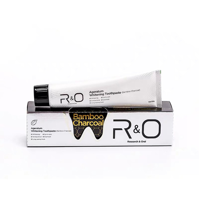 R&O®备长炭洁净抗菌抑菌亮白牙膏100g*2支高清大图