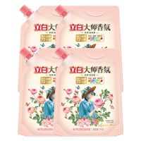 立白洗衣液柔顺护衣持久留香除污去渍大师香氛洗衣液1kg*4袋