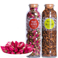 陌上花开刺玫茶蒲公英根茶蒲公英玫瑰茶重瓣平阴玫瑰花茶茶长白山