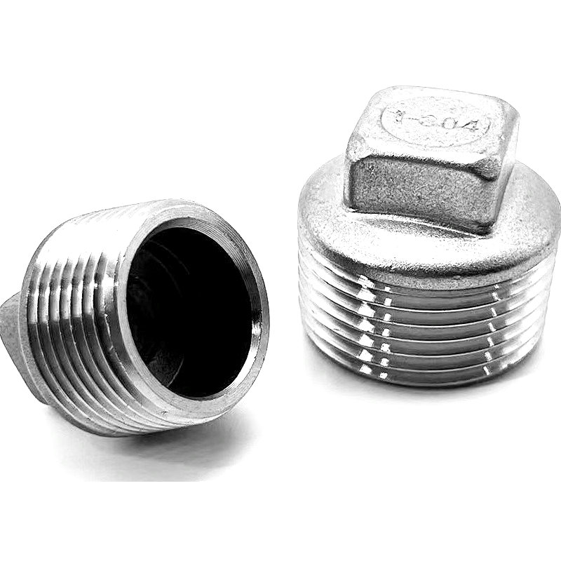 允诚 加厚不锈钢外丝堵 DN32 个高清大图