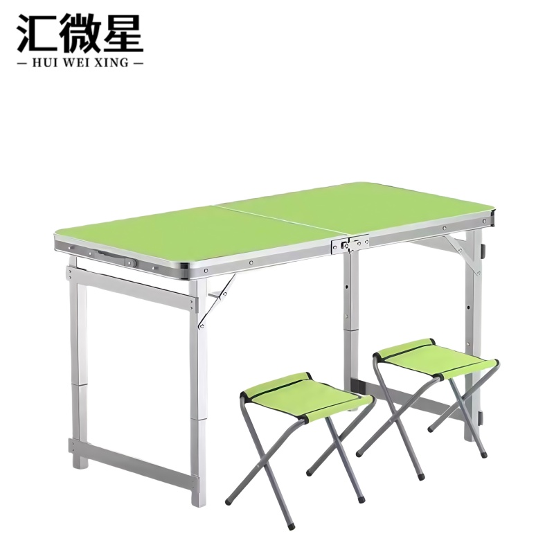 汇微星户外折叠桌 折叠桌1桌2凳1200*600*700mm套