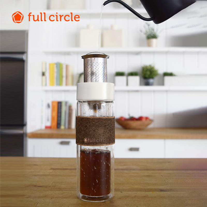美国full circle 冷热咖啡杯FC17510K 350ml冷萃咖啡杯美式冷咖啡杯随行随手杯