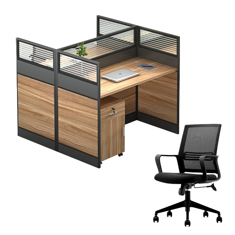 中豫鑫泽 ZYXZ5031825 屏风办公桌职员工位卡座 对坐双人位含柜椅