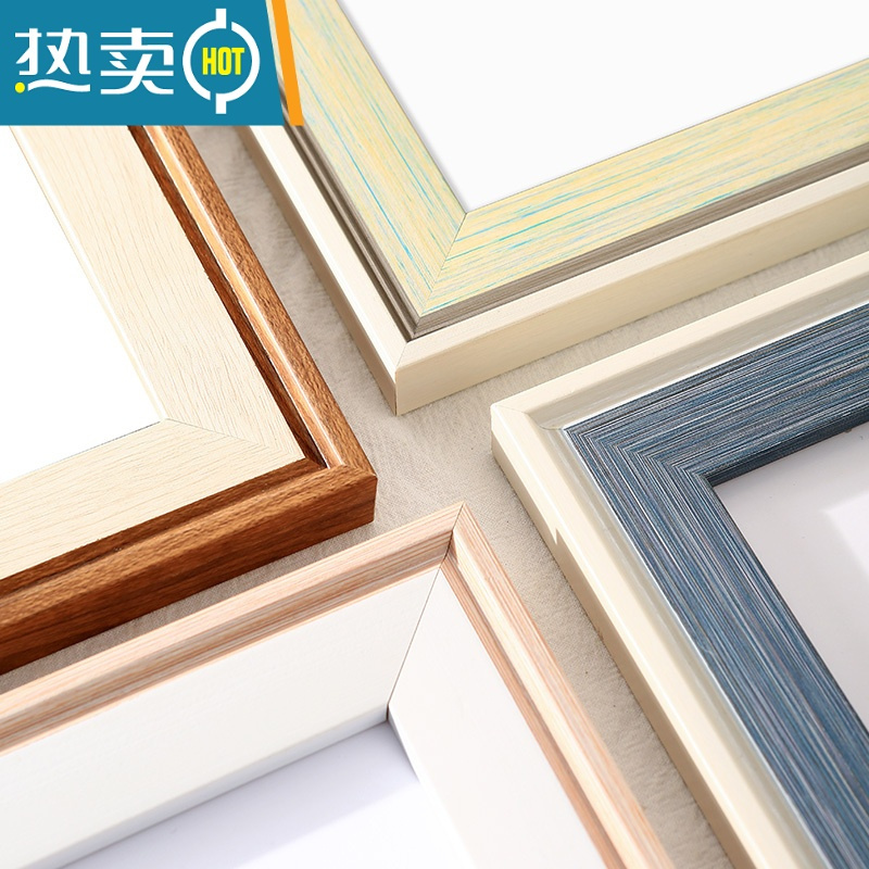 敬平儿童画框装裱相框挂墙装饰4k8k八开简易油画外框a3a4作品展示框架