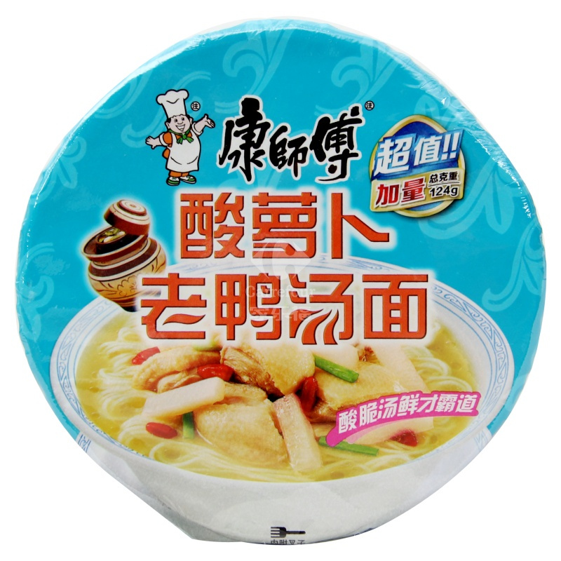 康师傅酸萝卜老鸭汤桶面