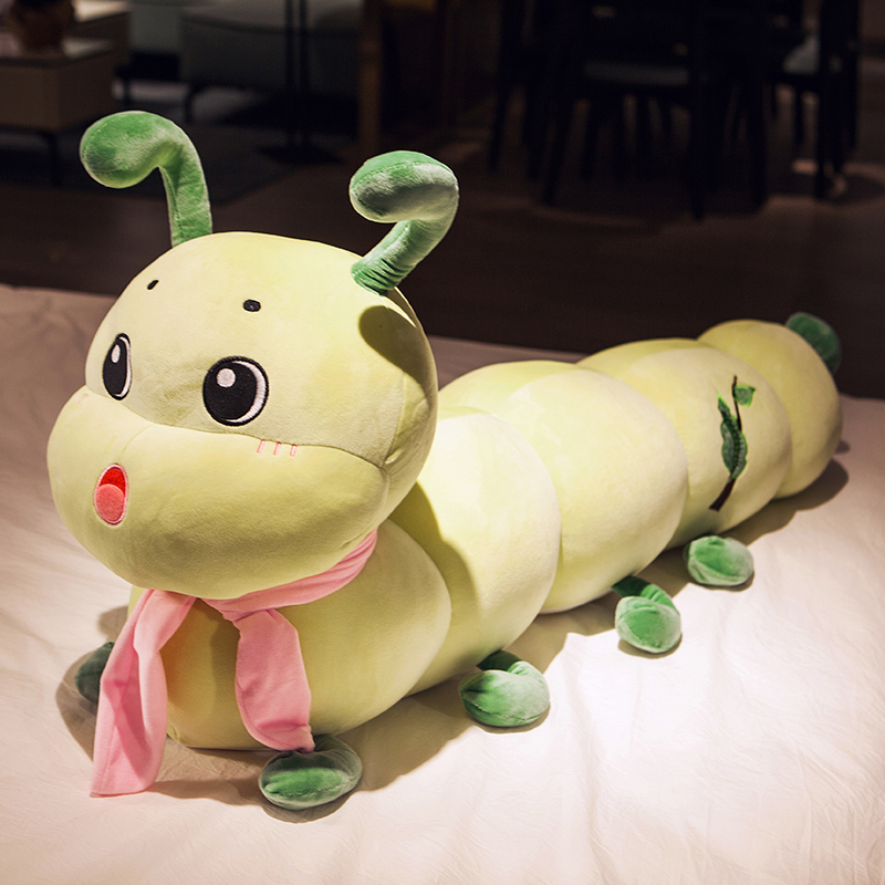 敬平毛毛虫毛绒玩具抱枕可爱玩偶长条公仔夹腿睡觉女生床上抱着布娃娃