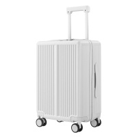 行李箱20寸登机箱大容量万向轮28寸抗摔旅行箱24寸拉杆箱 20寸 云白色