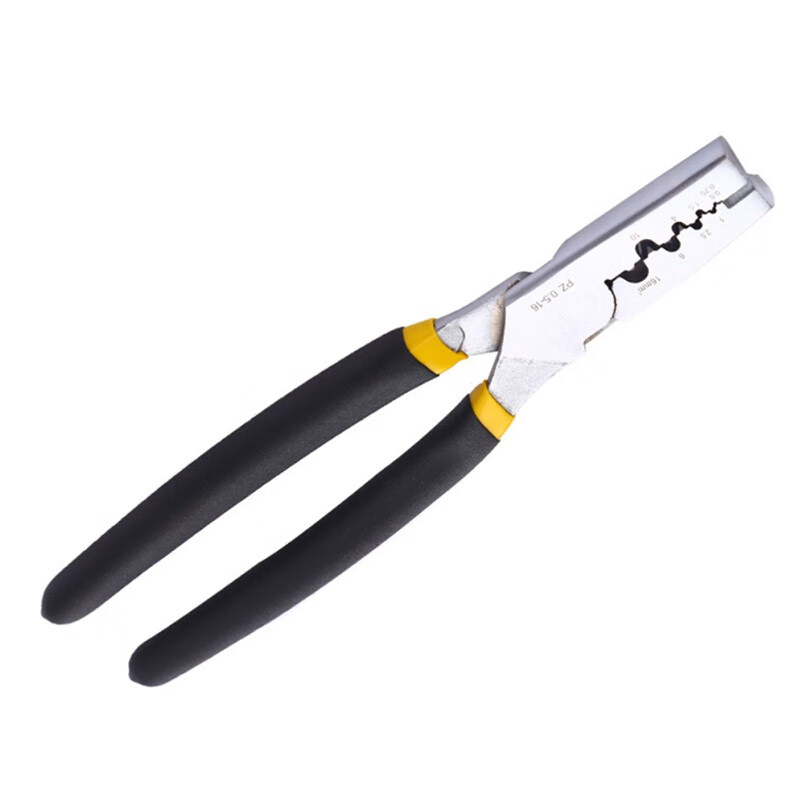 欧克(Ouke)工业级压线钳 鳄鱼嘴小型压线钳 套管型形端子用钳(8英寸200mmOK-3999)高清大图