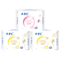 [领劵第二件半价]ABC 卫生巾 24片3包 纤薄棉柔 透气表层 有 护翼 姨妈巾 套装(日用+夜用)