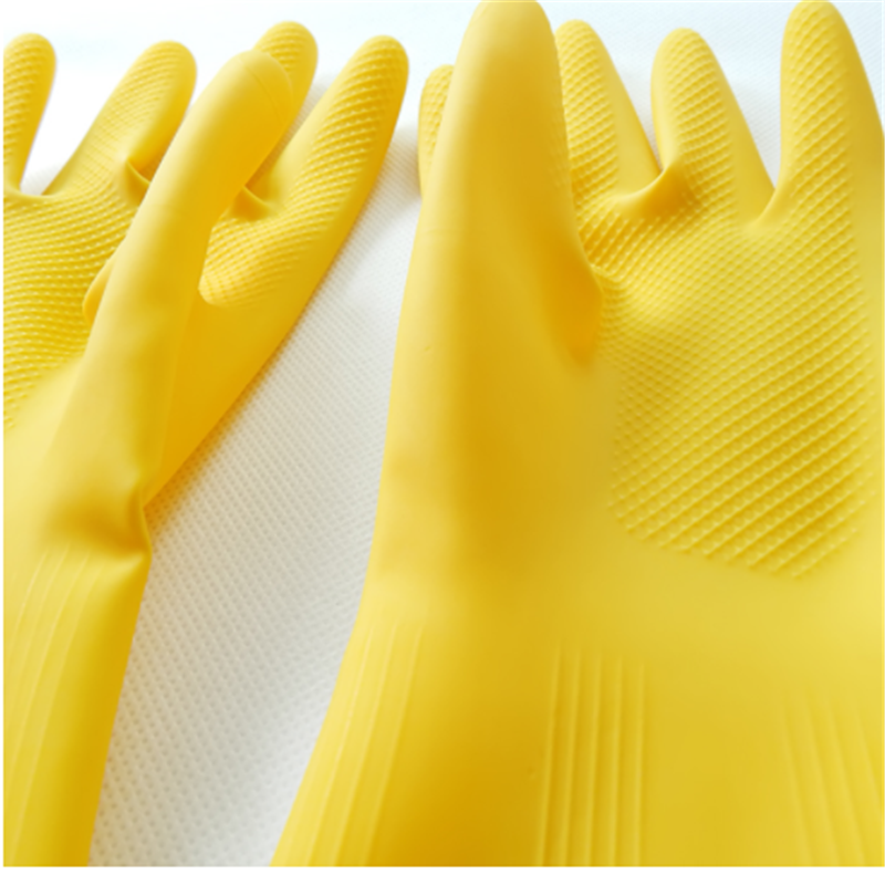 zoansq乳胶手套加厚橡胶家务洗碗衣清洁塑胶胶皮防水10双装