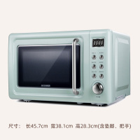 圈厨微波炉复古网红家用小型多功能智能进口创新磁控管20升迷你转盘式微波炉复古绿薄荷绿小米生态链CR-WB01A