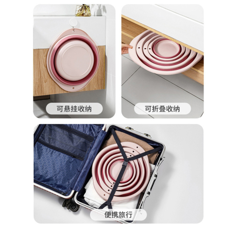 家用可折叠洗脸盆学生宿舍用婴儿盆多用途洗菜洗脸洗衣清洁洗漱盆