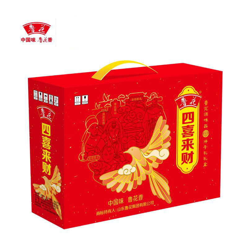 鲁花四喜来财调味品礼盒1500ml+518g厨房调料单位送礼福利团购优品高清大图