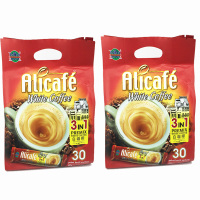 2袋装▏ Alicafe 阿里咖啡 啡特力 白咖啡 3合1 600g 马来西亚进口 袋装 进口速溶咖啡