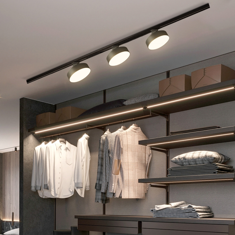 散光轨道灯古达led服装店铺商用不刺眼导轨式拍照补光射灯
