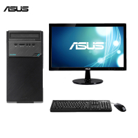 华硕(ASUS) D320MT商用台式电脑 19.5英寸显示器(i3-7100 4G 500GB 1G独 W10 黑色)