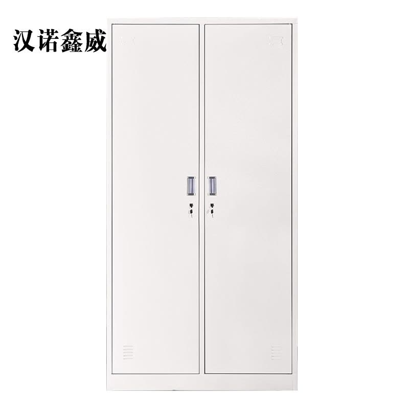 汉诺鑫威加厚二门钢制更衣柜员工柜铁皮职工储物柜带锁存包柜鞋柜图片