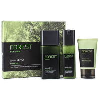 Innisfree 悦诗风吟森林男士系列清爽水乳面部护肤套装礼盒 保湿补水滋润营养 韩国进口