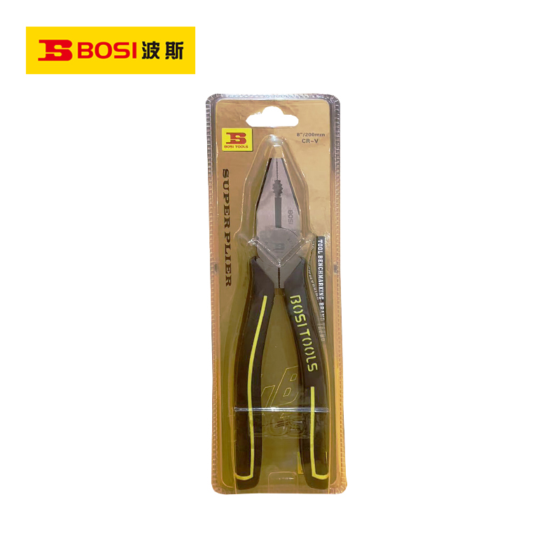 波斯（BOSI）钢丝钳（8"/200mm）把