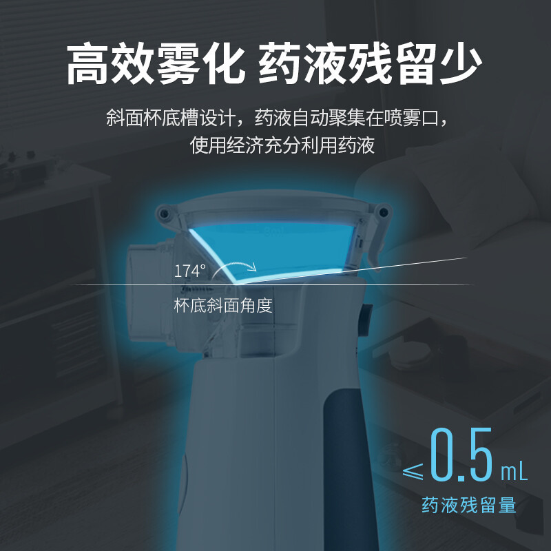 鱼跃手持雾化器M102雾化机 儿童家用医用婴儿化痰配面罩高清大图