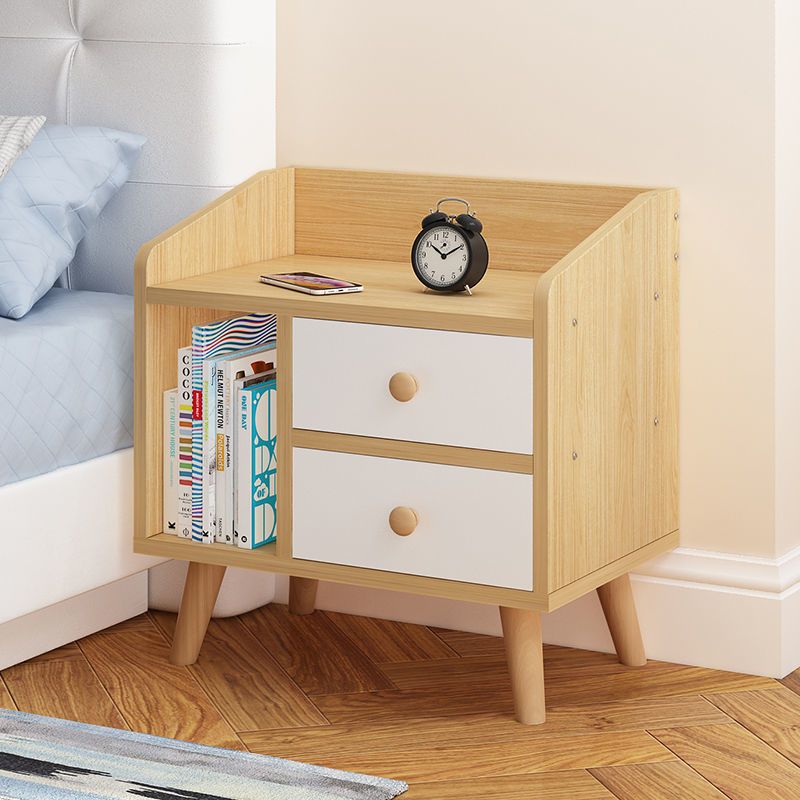 工匠时光简易床头柜置物架床边收纳小型柜子简约现代卧室床头储物柜能