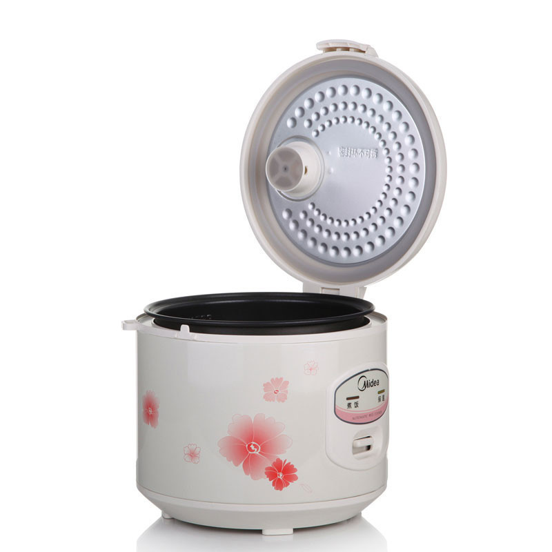 美的(Midea)电饭锅MB-YJ508J 机械式家用 大容量电饭锅 操作简单 底盘加热 黑晶内胆波纹发热盘适合3-6人