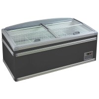 西科ZCD-E185S 端头柜 大容量 大型商场组合岛柜透明玻璃卧式展示柜 海鲜柜 速冻食品冷柜