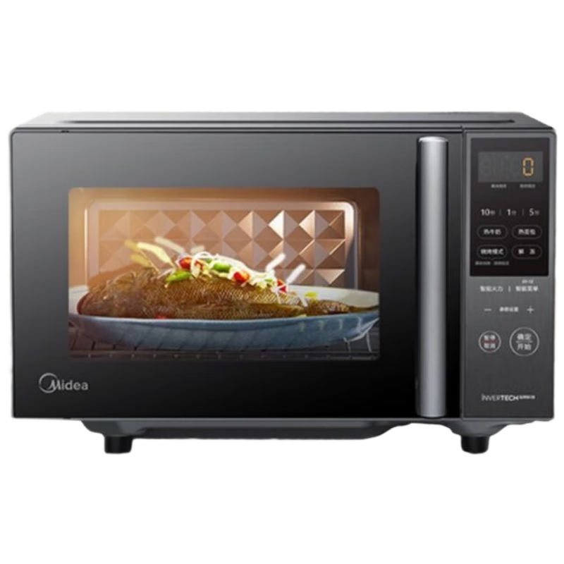 美的(Midea)微碳系列家用微波炉烤箱一体机杀菌智能家用800W速热20L大容量 PC20M5W