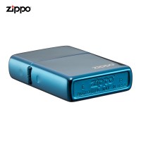 之宝(Zippo)打火机 蓝宝商标 PVD浸染彩印20446ZL 煤油防风火机-新机无油