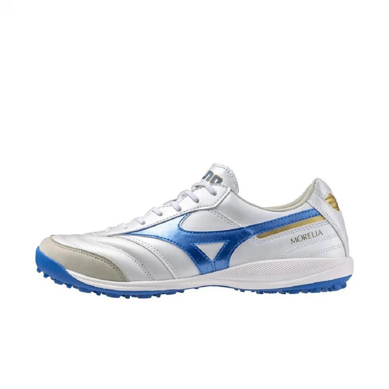美津浓(Mizuno)男款轻量灵活透气综合训练鞋室内健身鞋环保可回收 White_×_Blue 41