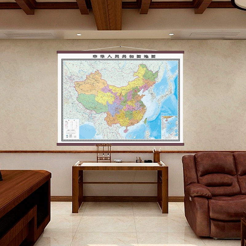 鋆珑 地图挂图 1.6×1.2米 张高清大图