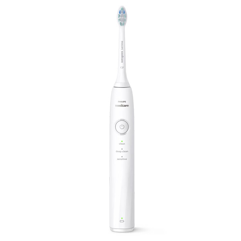 飞利浦(PHILIPS)声波电动牙刷钻石1系 3倍洁齿3种清洁模式 洁净刷头*1 礼物情侣款 皓月白HX5070/02