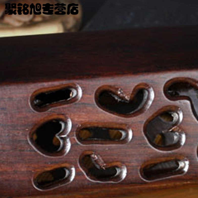 黑檀木实木茶道六君子套装陶瓷功夫茶具配件茶艺组合茶盘茶夹摆件家居家用简约创意多功能茶具