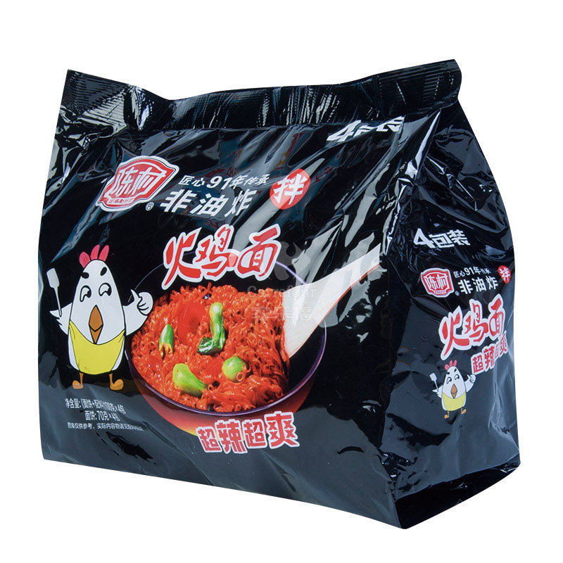 陈村火鸡面4连包400g袋装 甜辣味国产方便泡面 超辣速食炒面干拌面