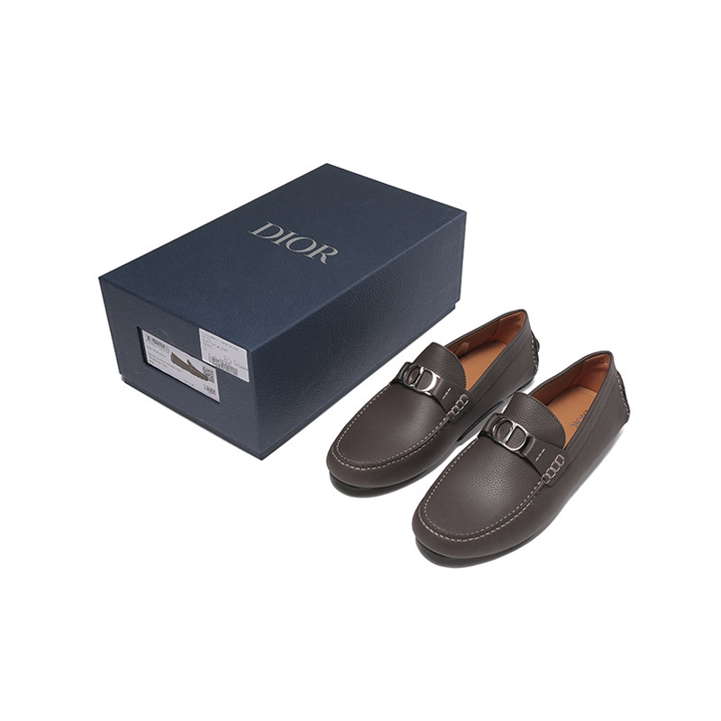 迪奥dior男士牛皮革cdicon装饰扣平底鞋单鞋皮鞋乐福鞋3lo114yjk