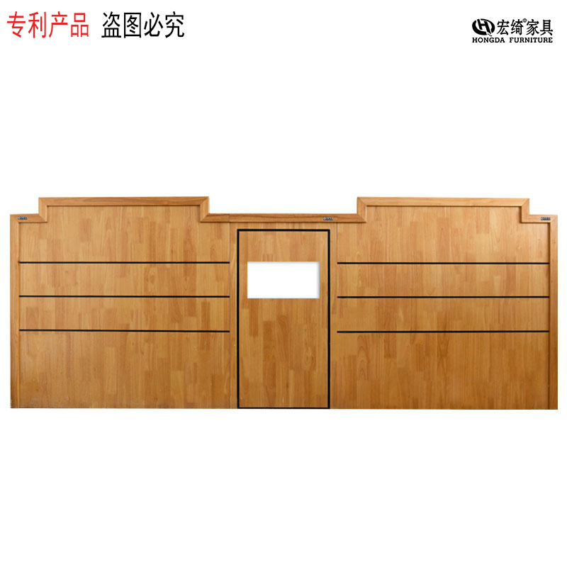 宏绮家具 定制原木硬包床屏 床屏 1200*40*1200 块