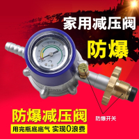 防爆液化气减压阀安全煤气瓶调压阀煤气罐阀门压力带表送垫 减压阀+1米燃气管