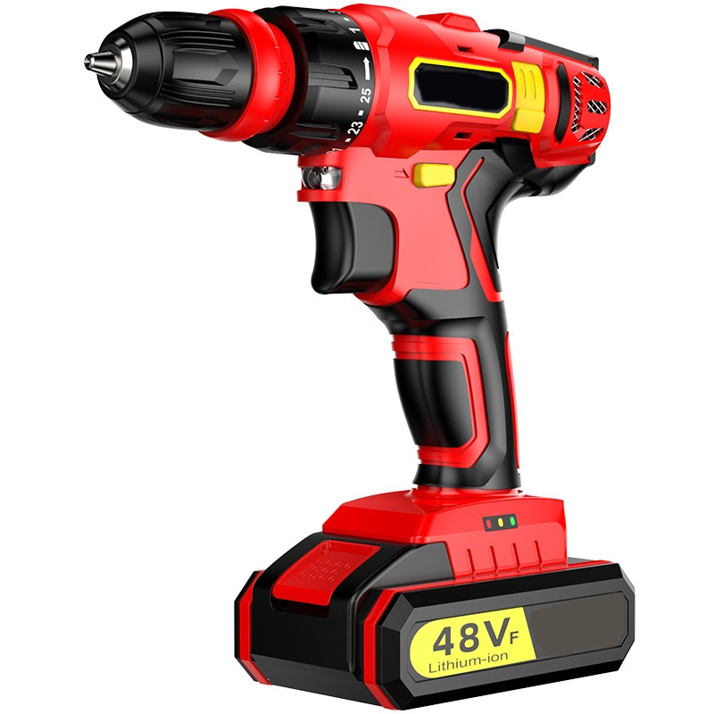 阿斯卡利充电式手电钻48vf手钻快换夹头小手枪钻电动工具螺丝刀电转