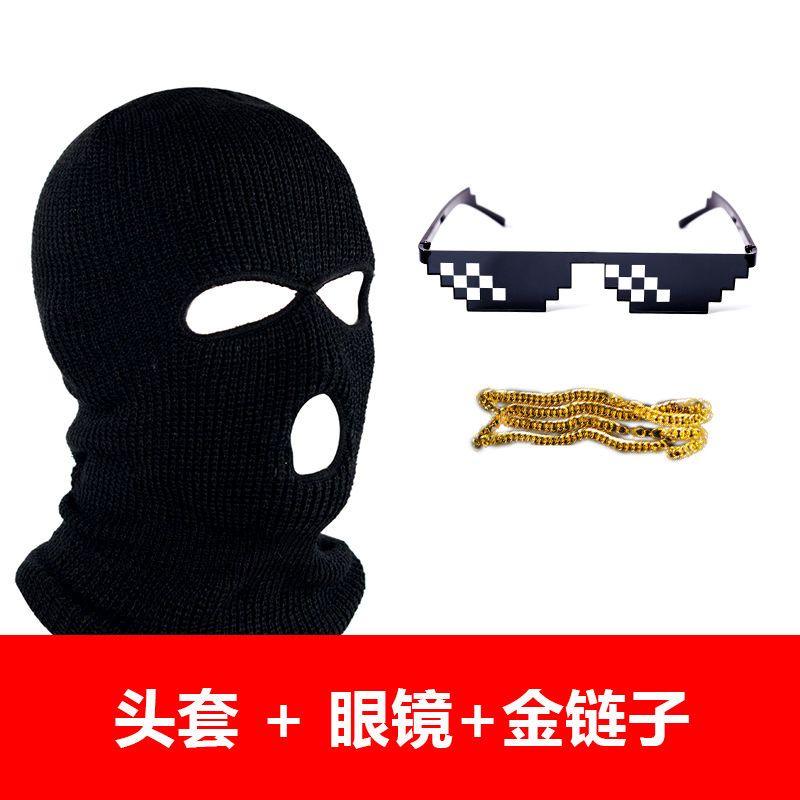 csgo头套反恐精英面罩土匪悍匪cs男rushb劫匪头罩冒恐怖分子帽 头套