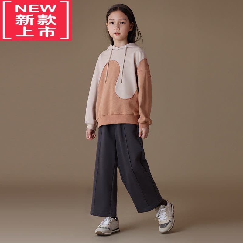 可莉允童装22冬季新品儿童保暖棉质烟管裤亲子休闲百搭宽松阔腿长裤保暖裤图片