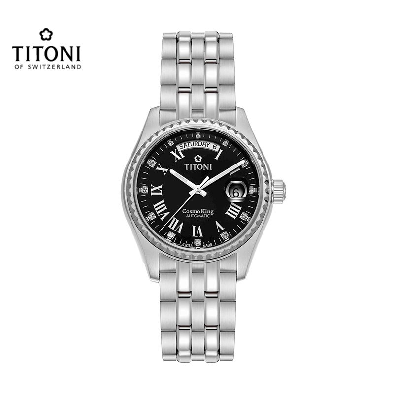 titoni梅花宇宙系列男士机械表797s540视频