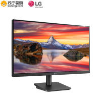 LG 24MP400 23.5英寸1MS响应LED背光家用办公电脑液晶显示器黑色可壁挂