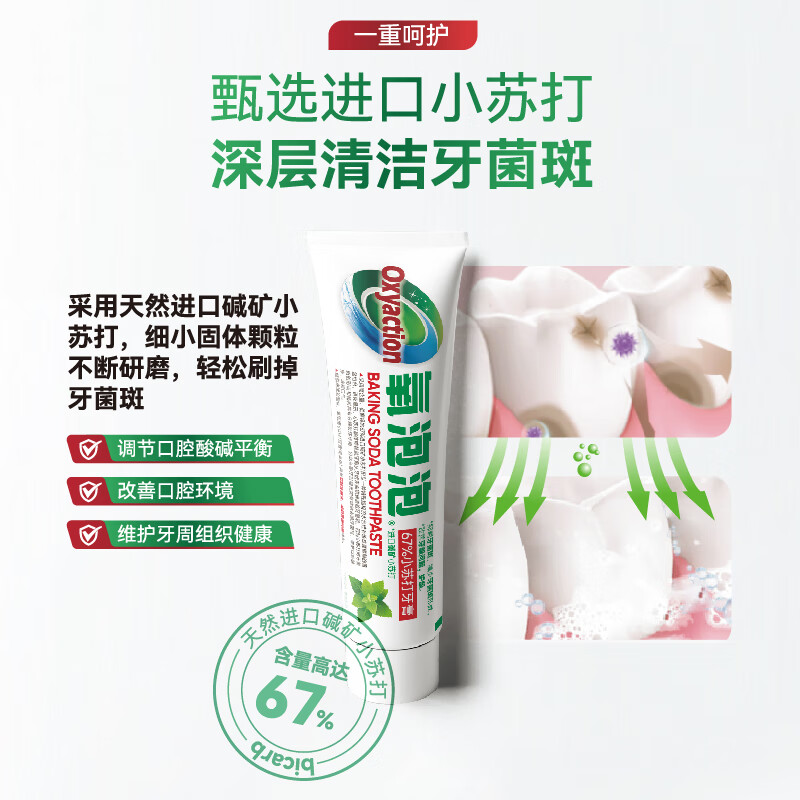 氧泡泡 小苏打(专业版)100g 牙膏 (计价单位:支)高清大图