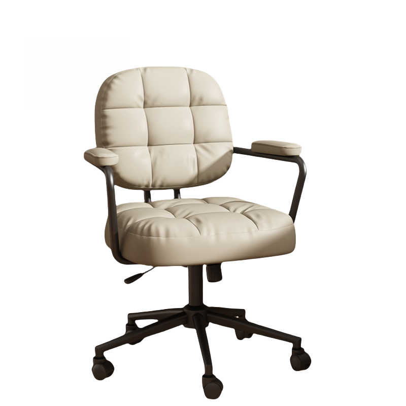 蕃蒂办公椅杏色把高清大图