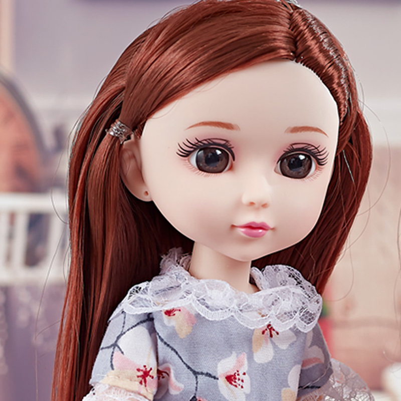 雅斯妮祖丽莎悠闲时光语音娃娃ysn779女孩公主娃娃人偶公仔玩具蓝色