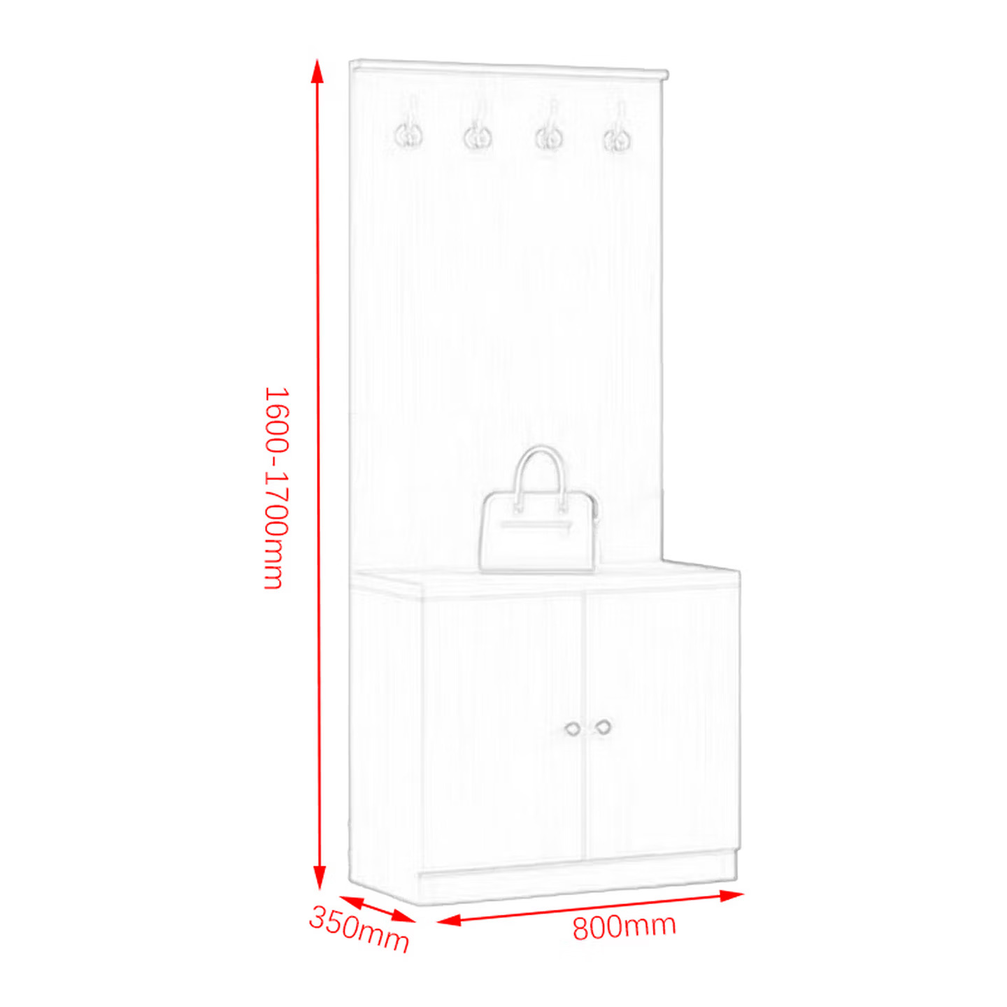 三圣门厅收纳柜大容量鞋柜靠墙玄关柜高清大图